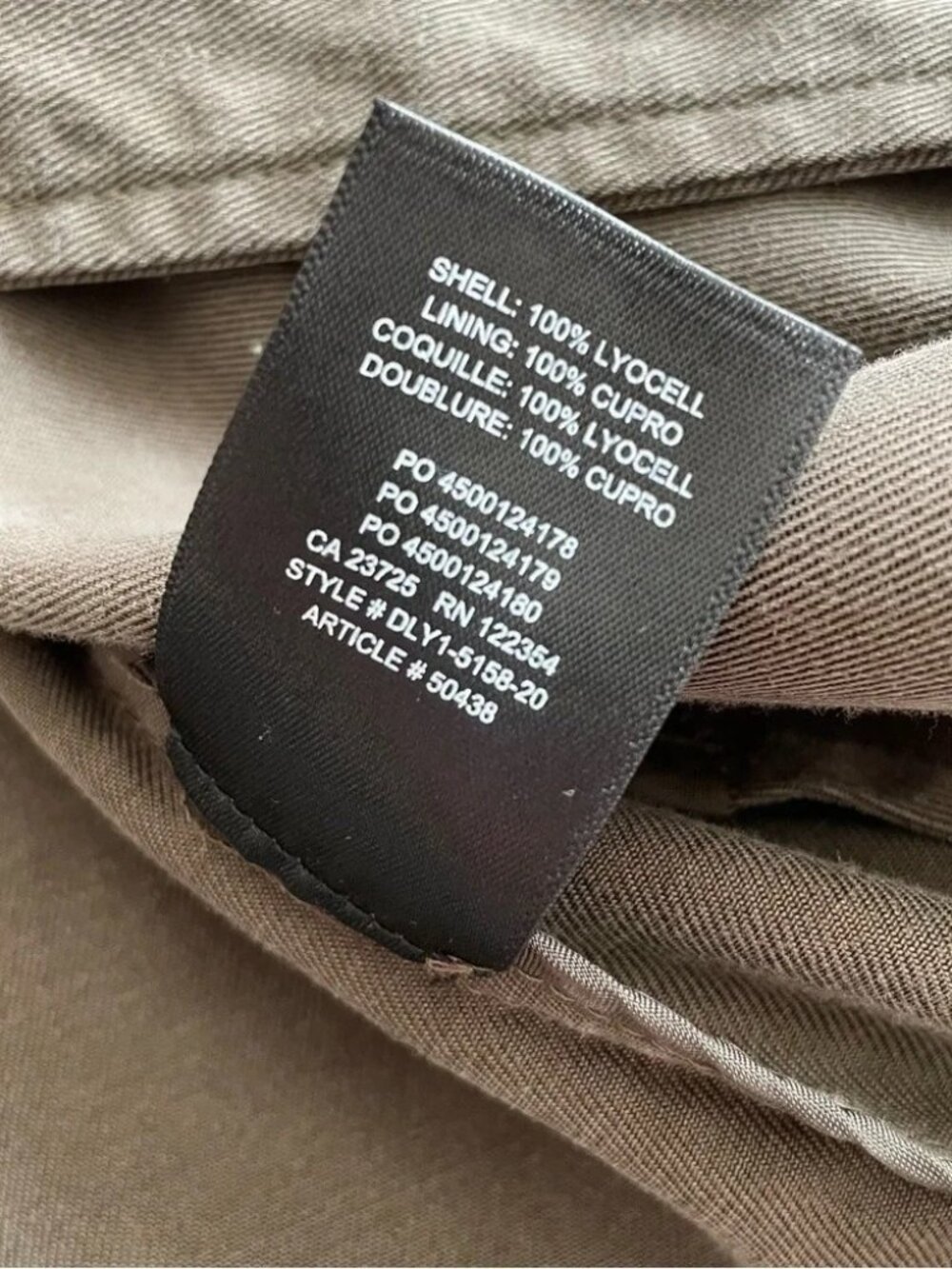 Aritzia Coat Babaton Lawson Trench Monterey Green Small - Picture 4 of 8